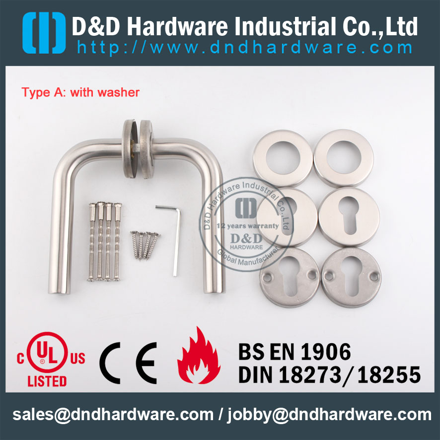 D&D Hardware-SS304 Tube lever handle DDTH002