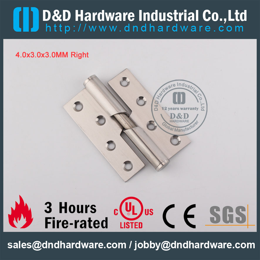 D&D Hardware-CE Standard Stainless Steel 304 Rising Hinge 