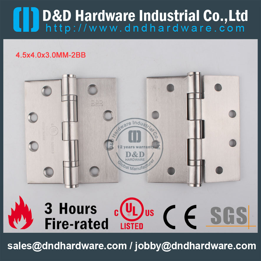 D&D Hardware-CE certificate 4.5x4.0x3.0-2BB Door hinge DDSS001