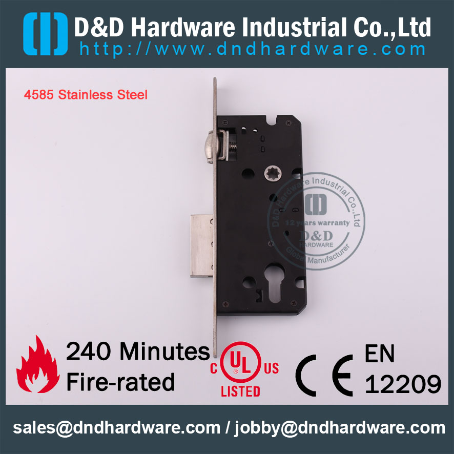 D&D Hardware-Architectural Hardware 4585 Roller Mortise Lock DDML017