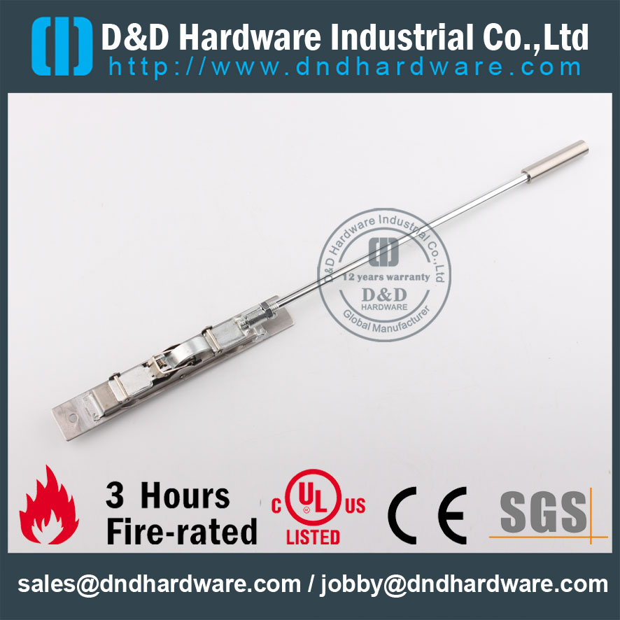 D&D Hardware-Fire Rated Stainless Steel 304 Flush Bolt DDDB011