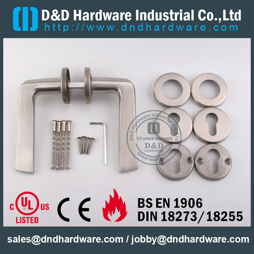 D&D Hardware-Europe Decorative Design solid Door handle DDSH022