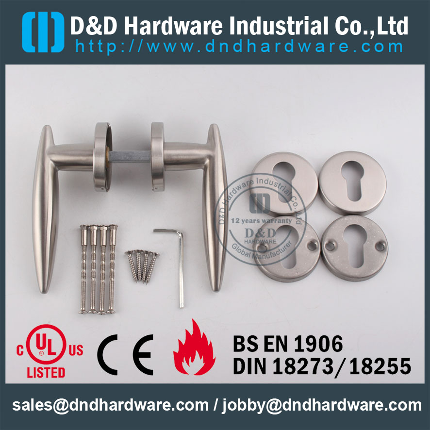D&D Hardware-Stainless steel solid Door handle With CE DDSH021