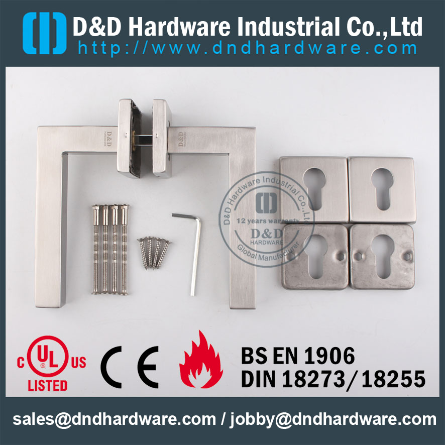 D&D Hardware-SS304 Square Hollow Lever handle DDTH019