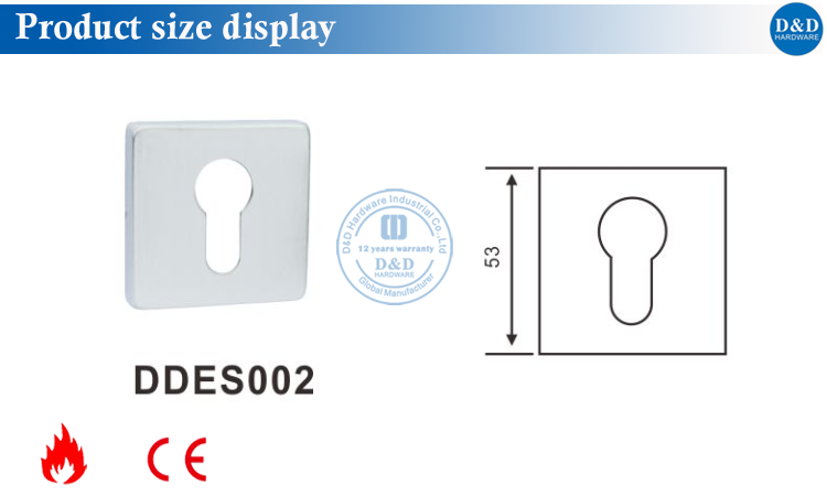 Escutcheon Size Display-D&D Hardware