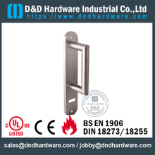 SUS304 Euro Profile Vertical Metal Door Handle with Plate for Argentina market