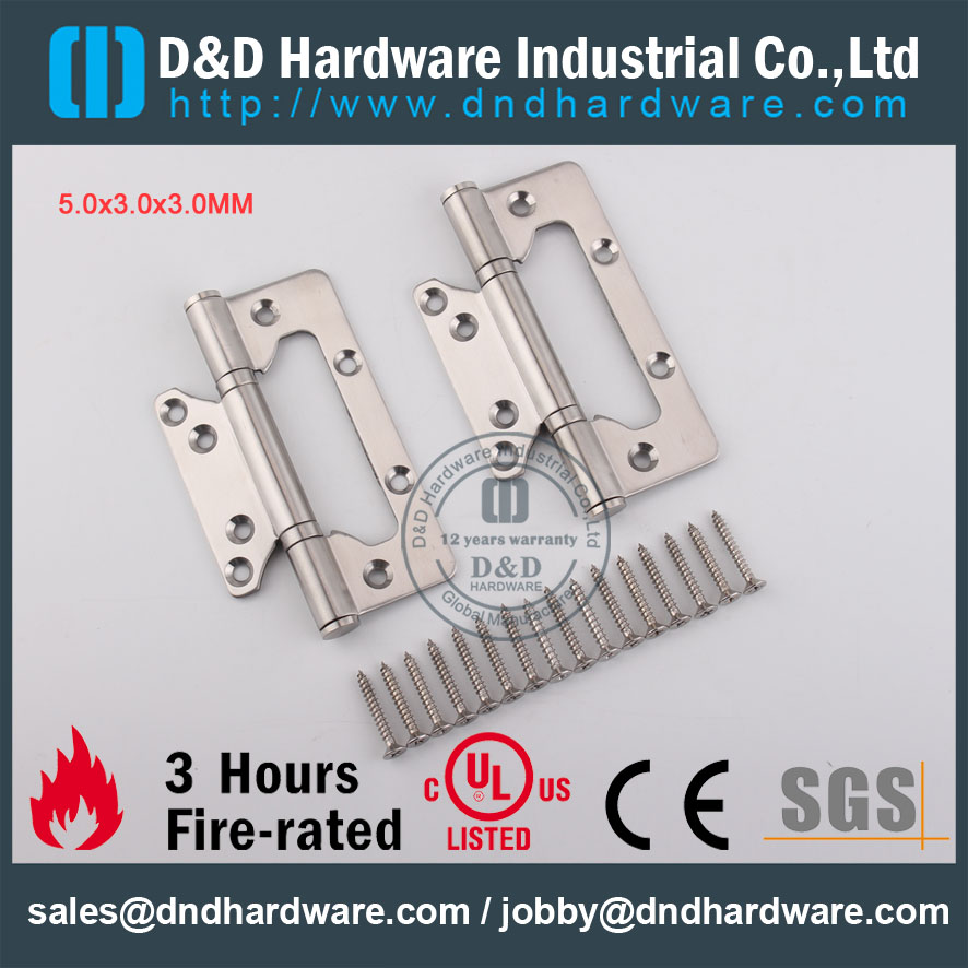 D&D Hardware-Decorative Design Grade 201 Flush Hinge DDSS026