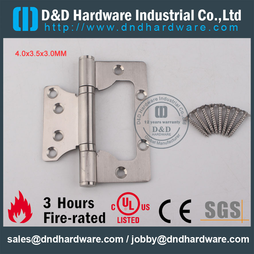 D&D Hardware-Wooden Door Stainless steel Flush Hinge DDSS026