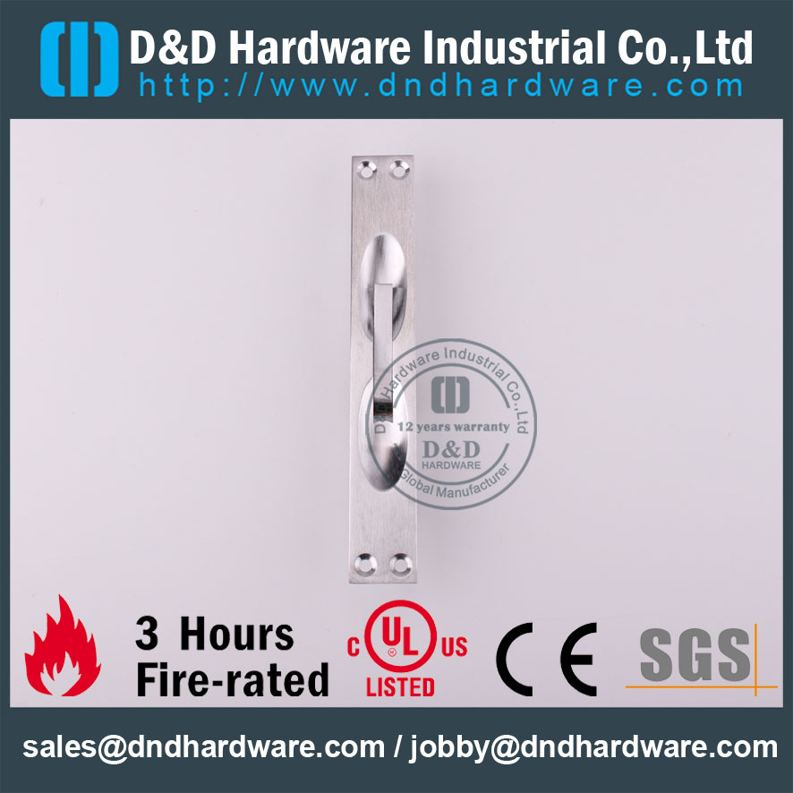 Brass Security Flush Bolt Lock for Entry Metal Door -DDDB010