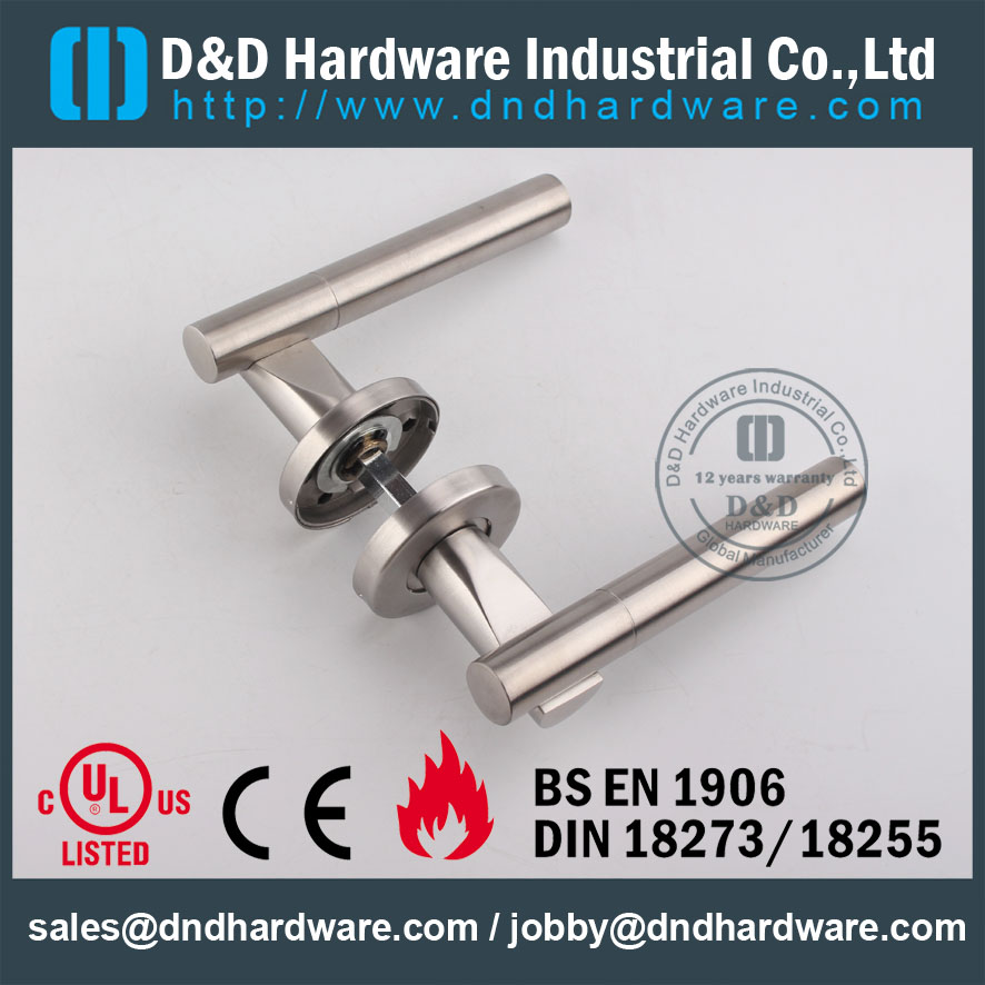 D&D Hardware-CE Standard SS304 solid lever handle DDSH018