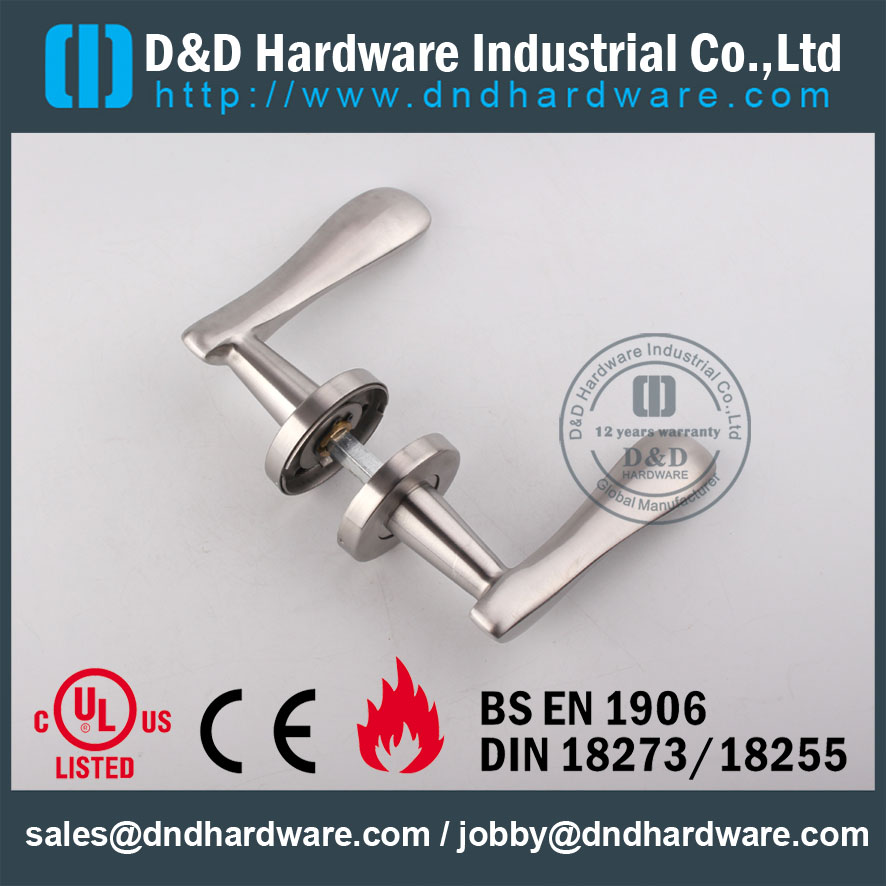 D&D Hardware-Metal Door lever handle With CE DDSH014