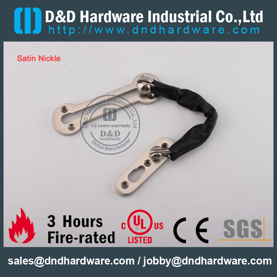 D&D Hardware-Stain Nickle Door Accessories Door chain DDDG003