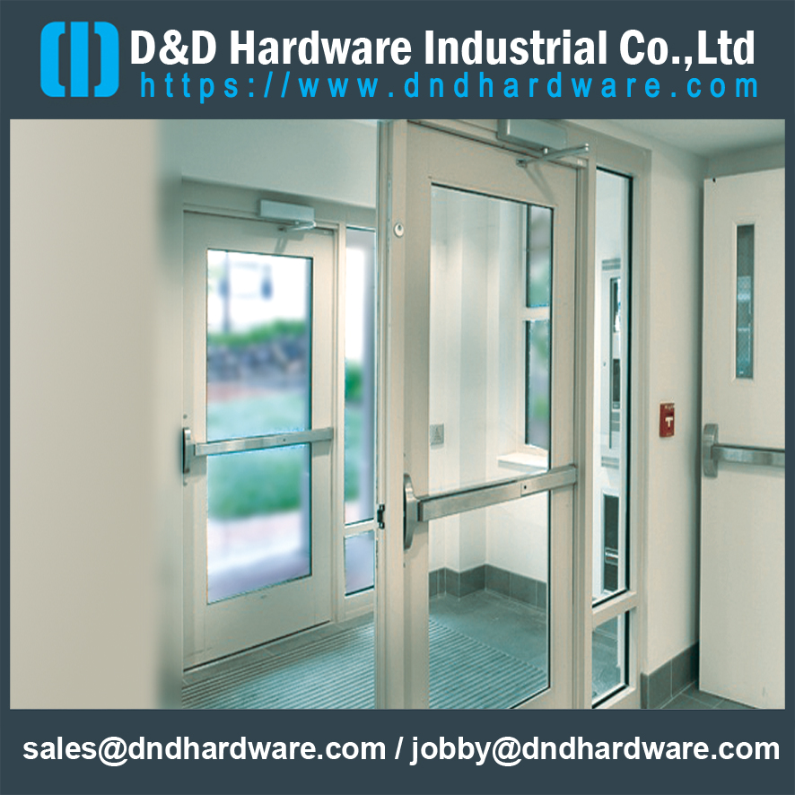 Fire Exit Hardware SS304 Rim Exit Device with Dogging Function- DDPD007