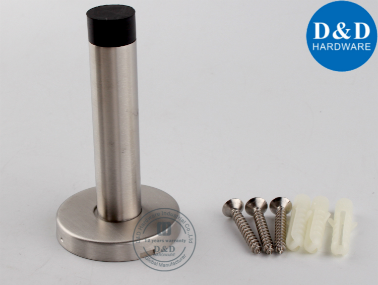 Stainless Steel Wall Door Stopper with Plastic-D&D Hardware
