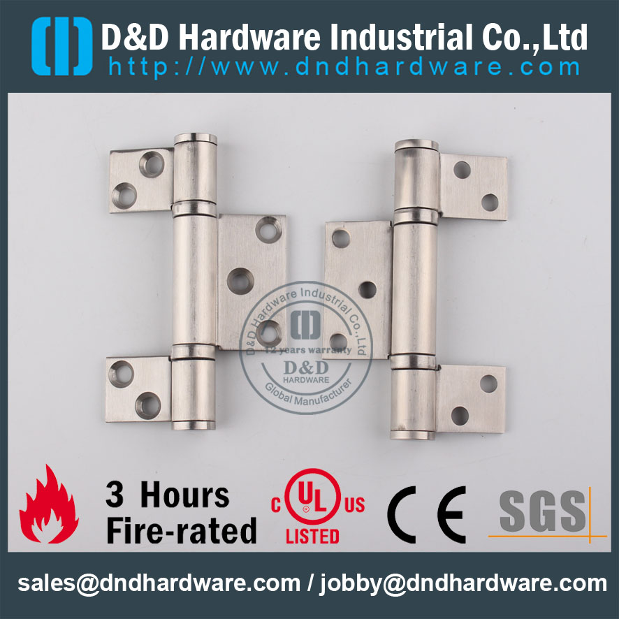 D&D Hardware-CE Certificate Fire Rated Three leaves Hinge DDSS042