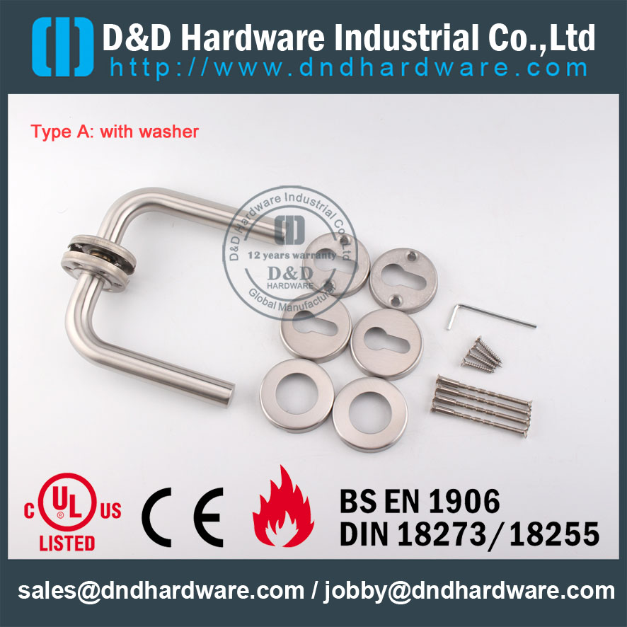 D&D Hardware-Fire Rated Tube lever handle DDTH002