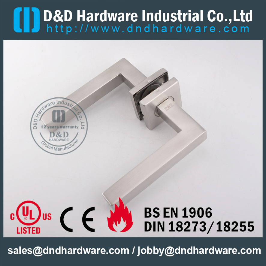 D&D Hardware-Hollow Lever handle for Europe DDTH019