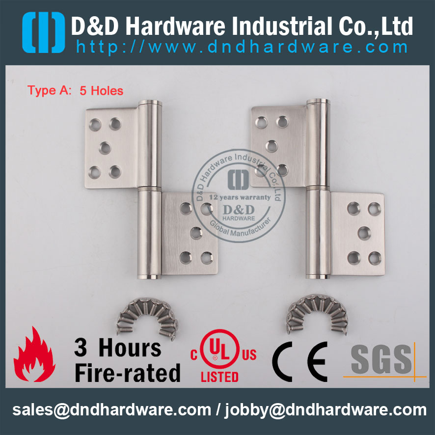 D&D Hardware-Europe Market Grade SS304 Flag Hinge DDSS030_A
