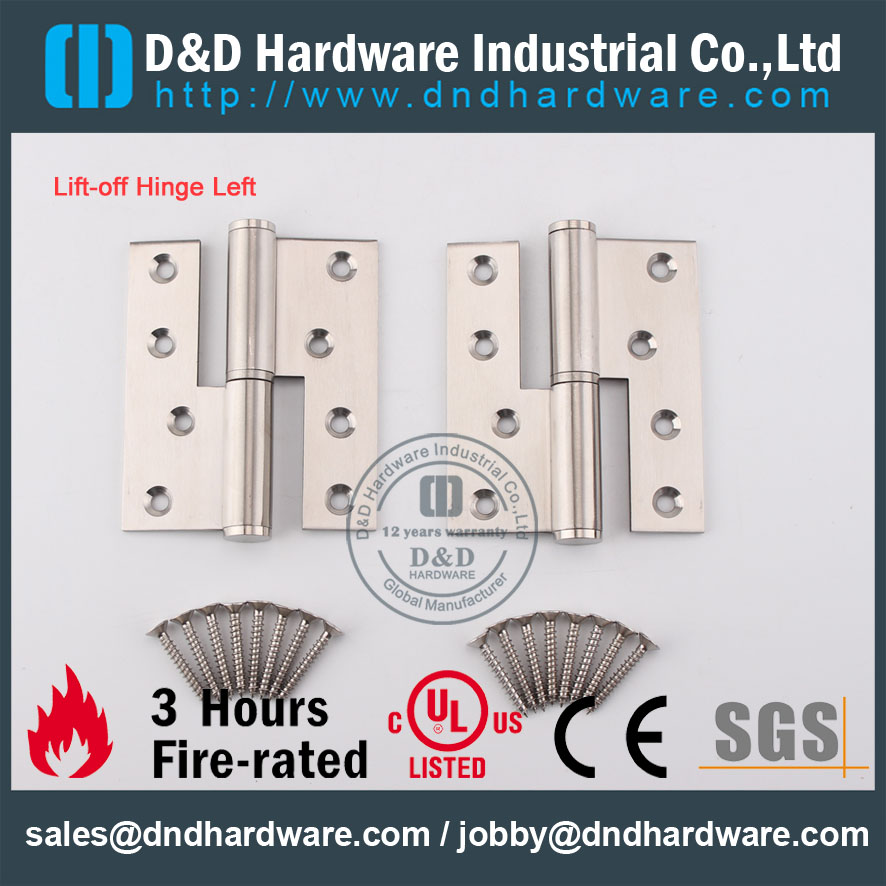 D&D Hardware-CE Certificate Fire Rated SS304 Lift-off hinge DDSS018