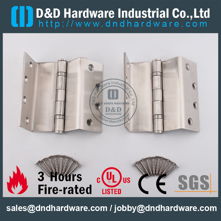 D&D Hardware-Wooden Door SS304 Crank Hinge DDSS012