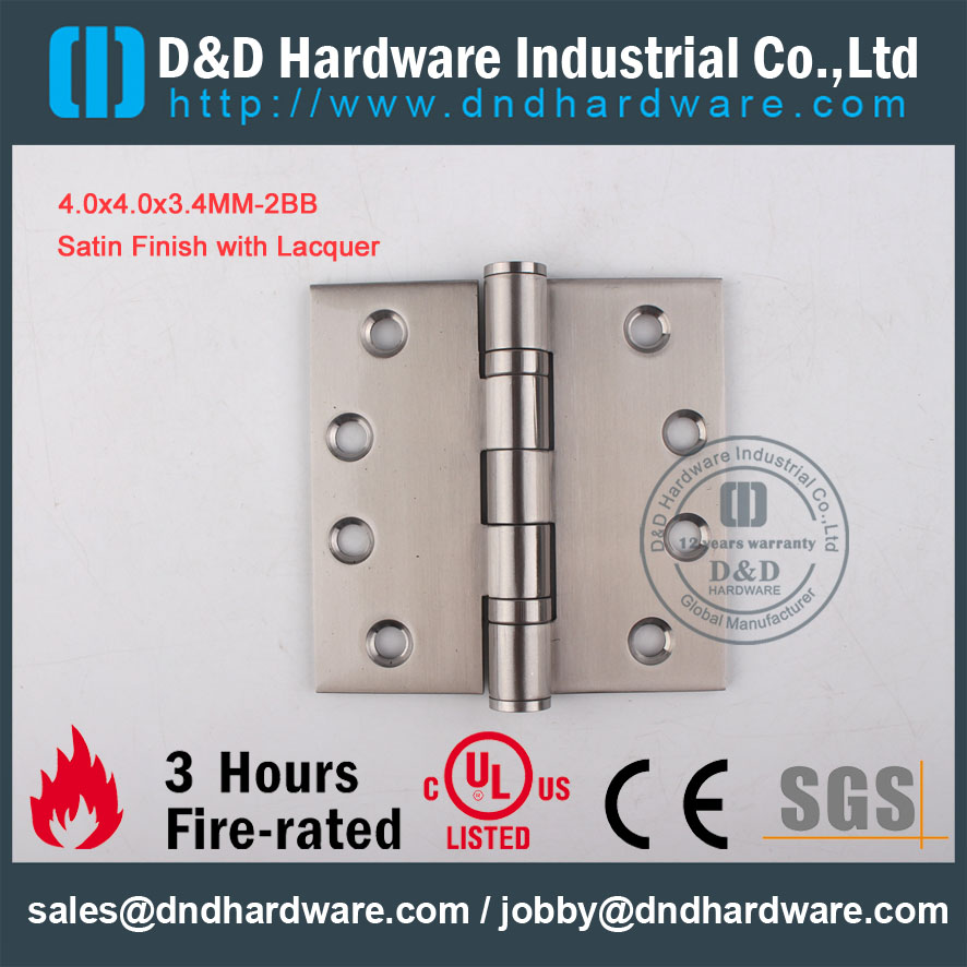 D&D Hardware-Architectural Hardware 4x4x3.4-2BB Door hinge DDSS001
