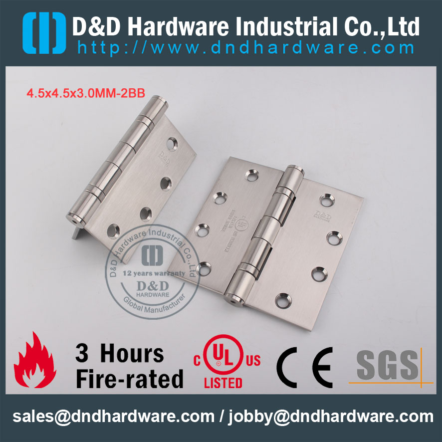D&D Hardware-UL Standard 4.5x4.5x3.0-2BB Door hinge DDSS001