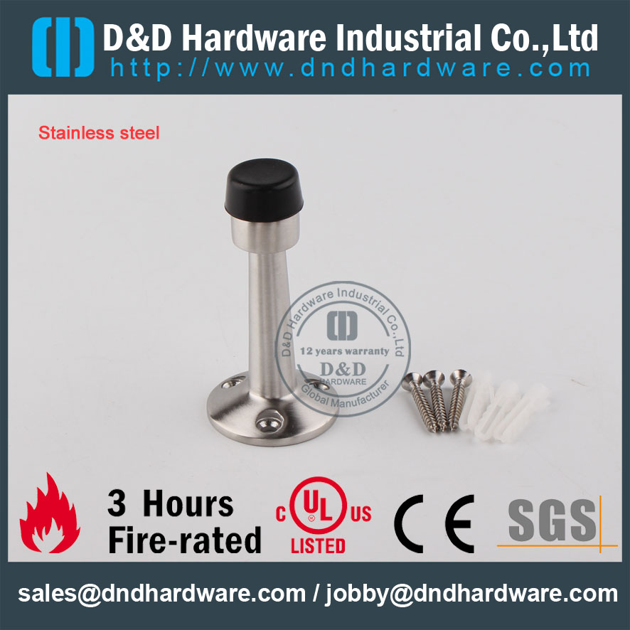 D&D Hardware-Fire Rated Stainless Steel door stopper DDDS019