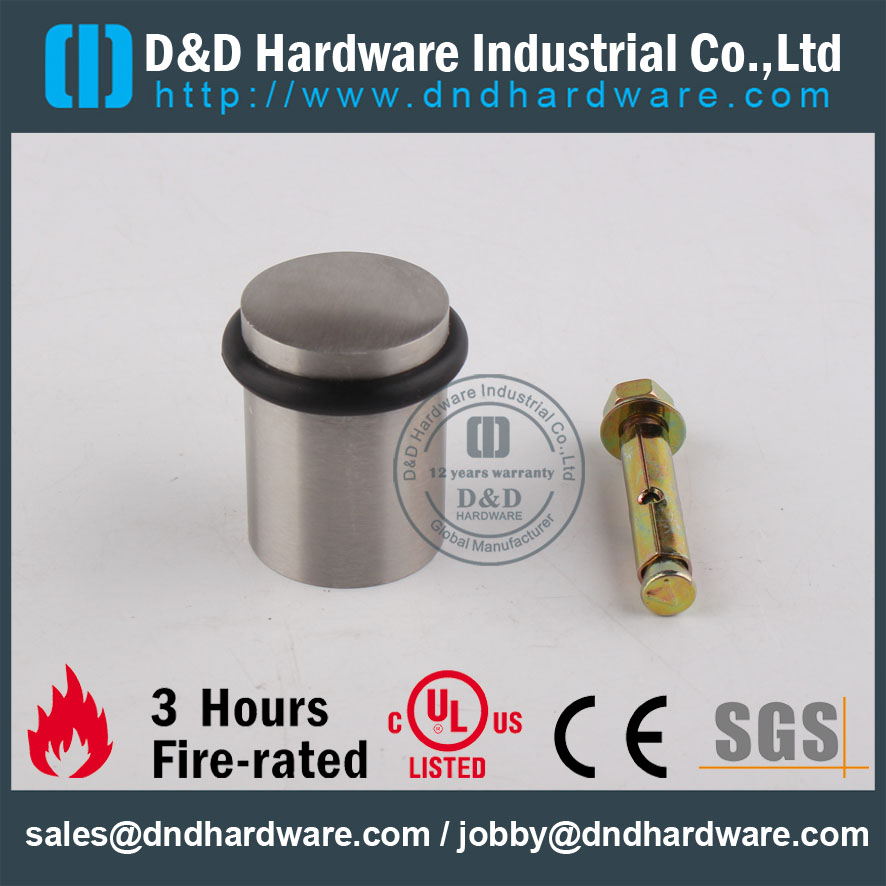 D&D Hardware-Euro Interior Metal Door SS304 door stopper DDDS011