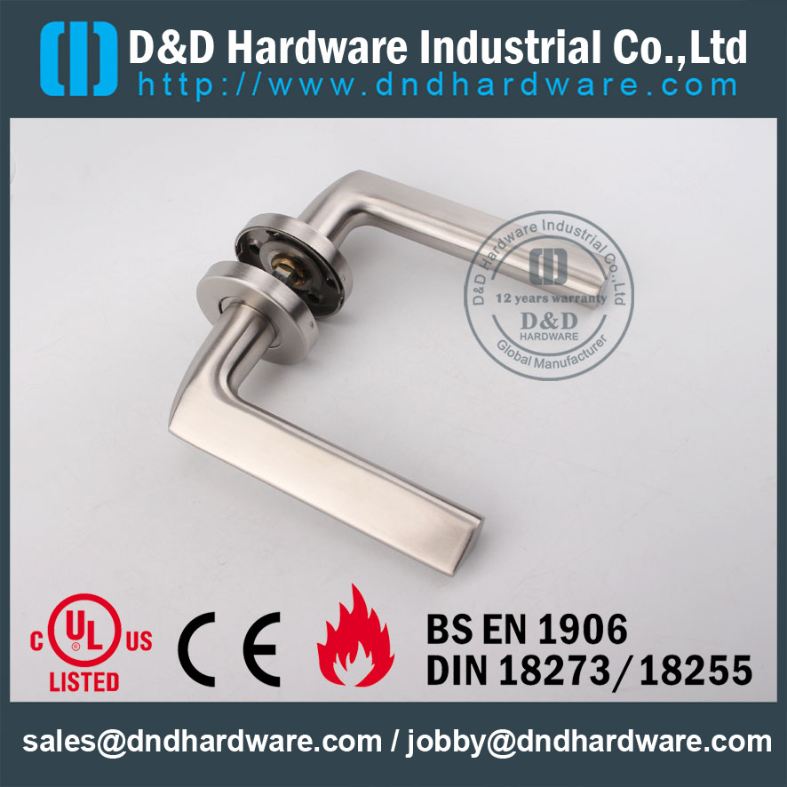D&D Hardware-Stainless Steel 304 Solid Door handle DDSH016