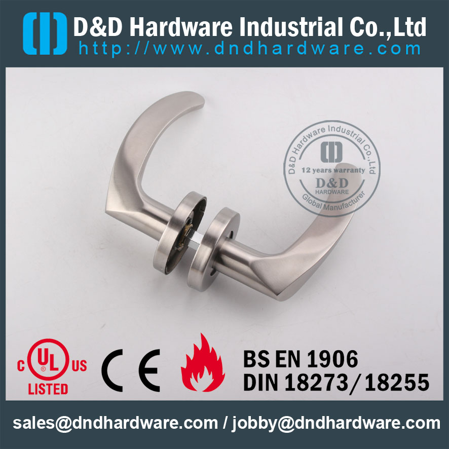 D&D Hardware-Fire Rated Door lever handle DDSH013