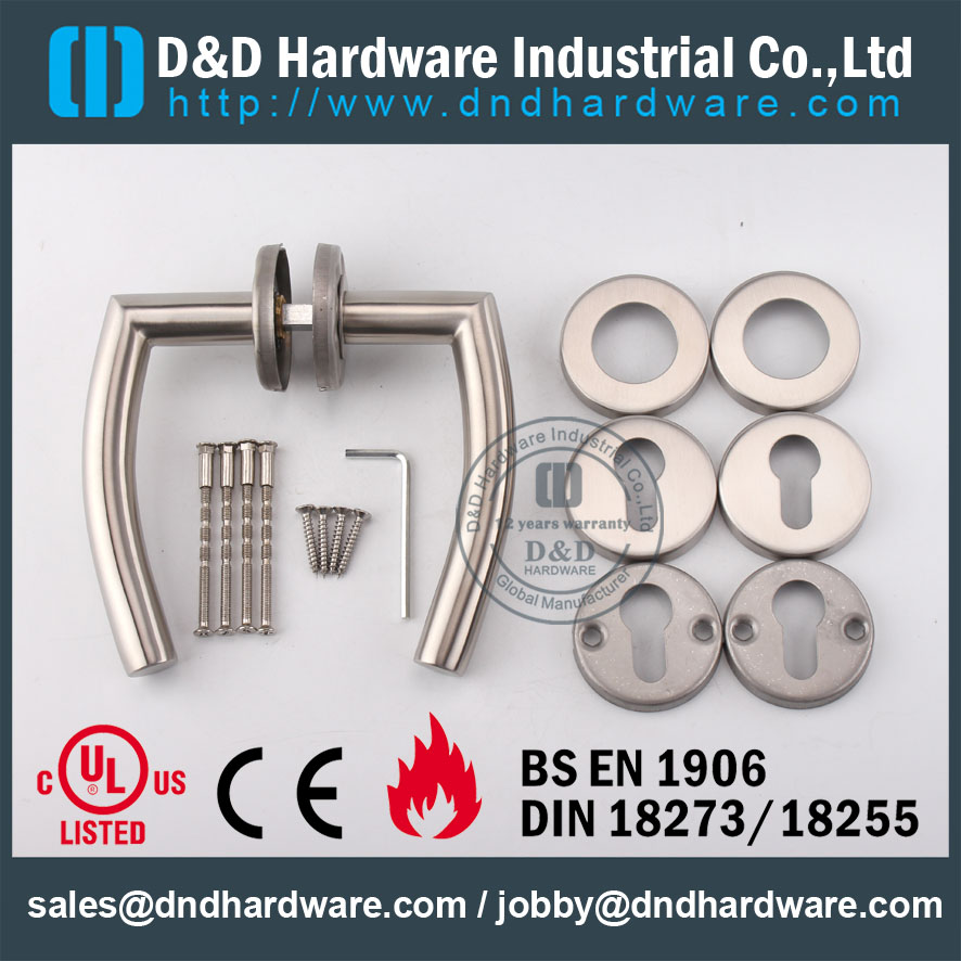 D&D Hardware-UL Fire Rated Door Tubing handle DDTH011