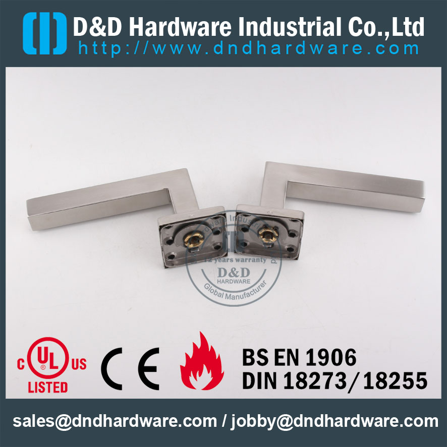 D&D Hardware-Stainless steel Square Lever handle DDTH019