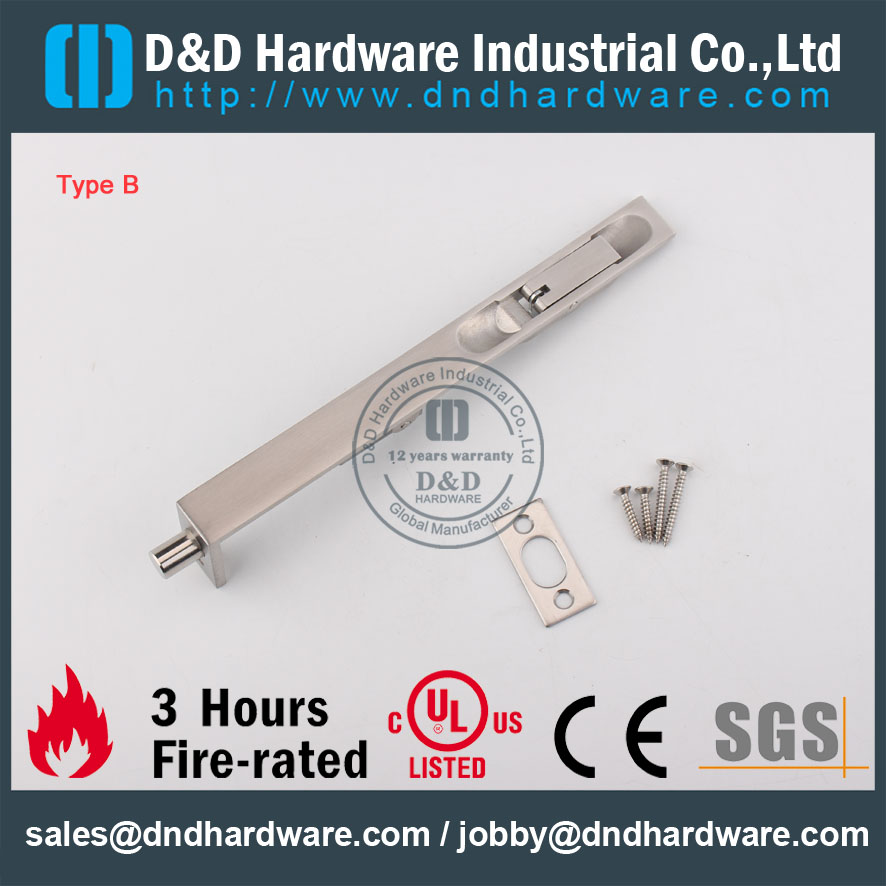 D&D Hardware-SS304 Construction Hardware Door Bolt DDDB001