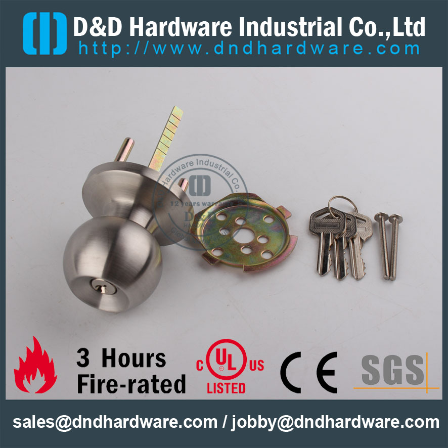 D&D Hardware-EN1634 Fire Rated SS304 Escutcheon knob trim DDPD016