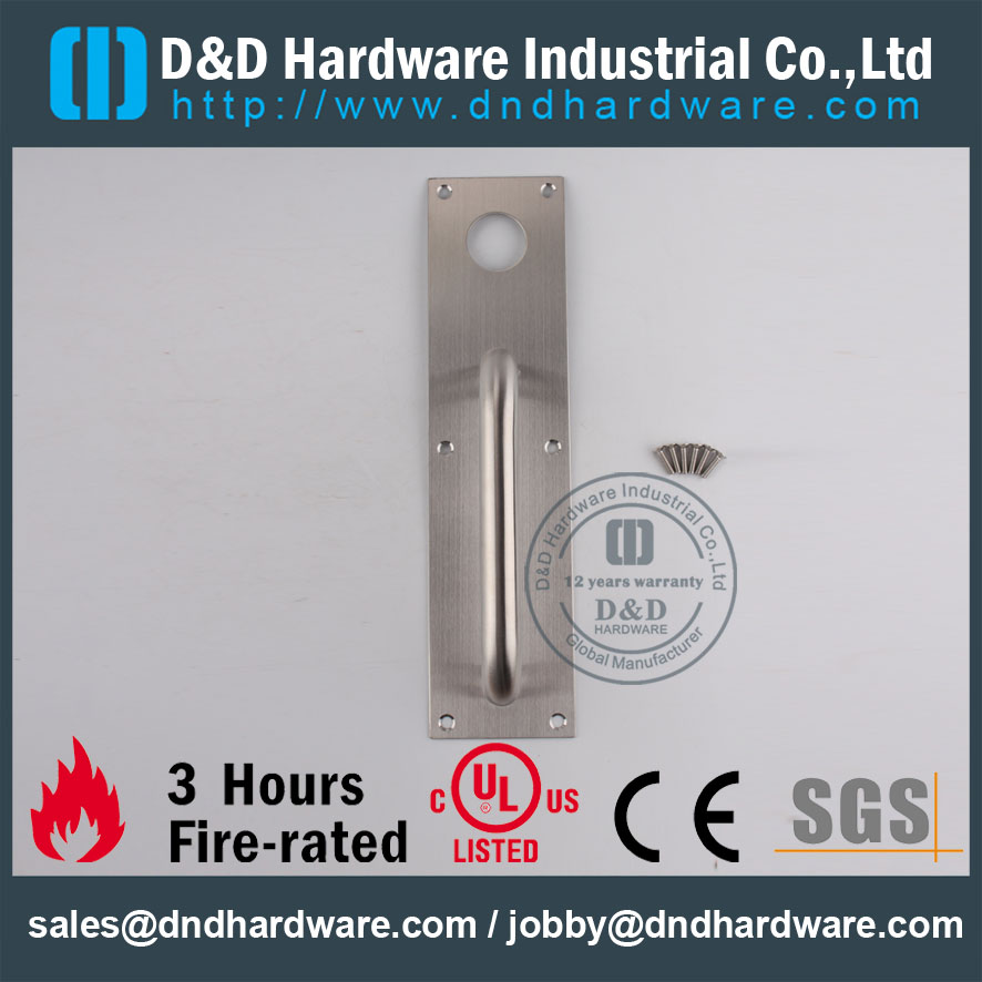 D&D Hardware-Architectural Hardware Stainless Steel Night Latch Plate DDPD011
