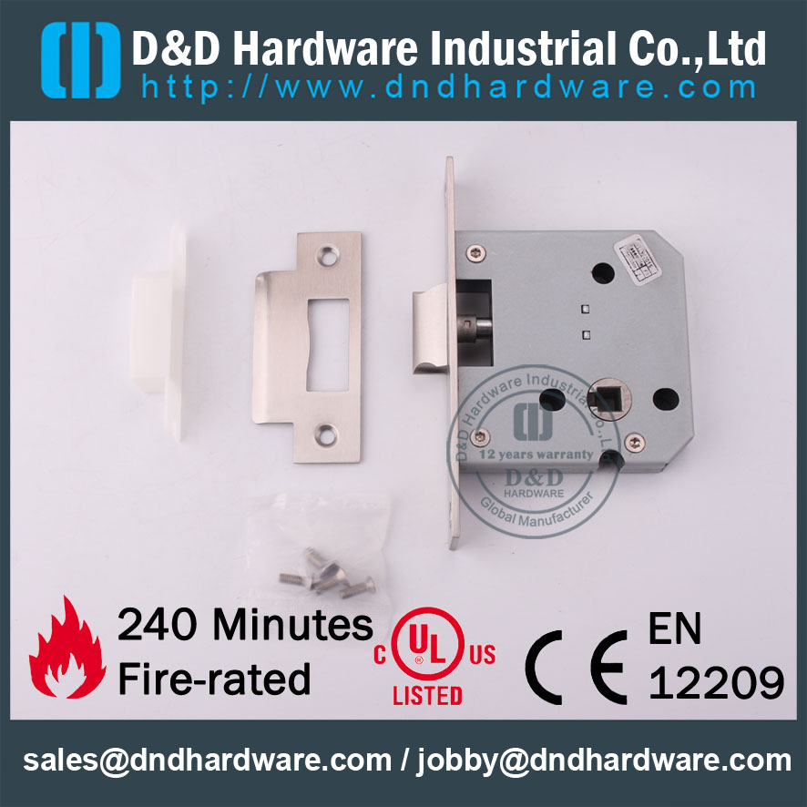 D&D Hardware-Door Fitting Stainless Steel 304 Lock Body DDML028