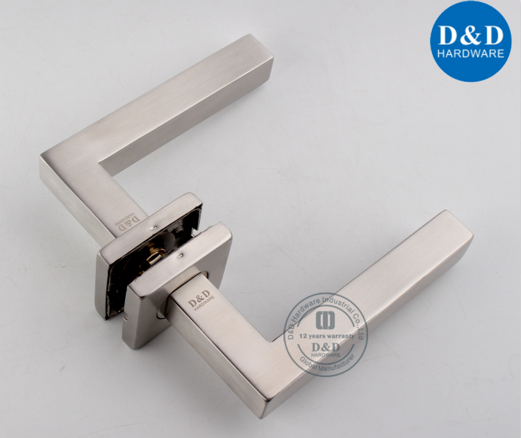 Stainless Steel Square Lever Door Handle-D&D Hardware