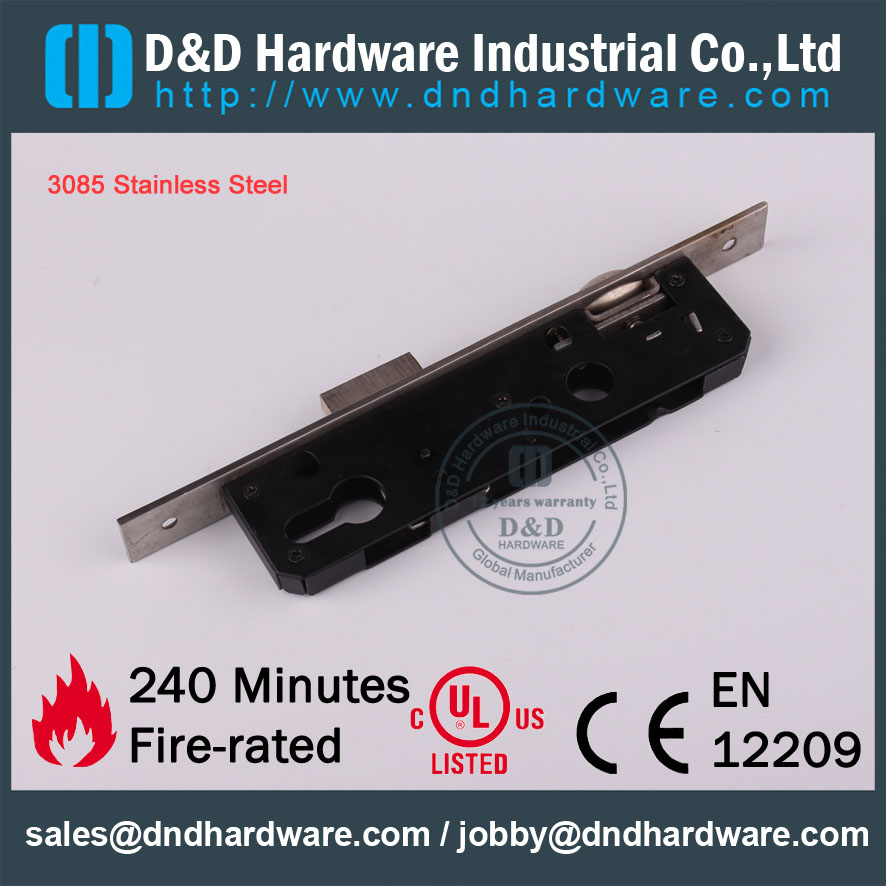D&D Hardware-Construction Hardware SS304 Roller Mortise Lock DDML017