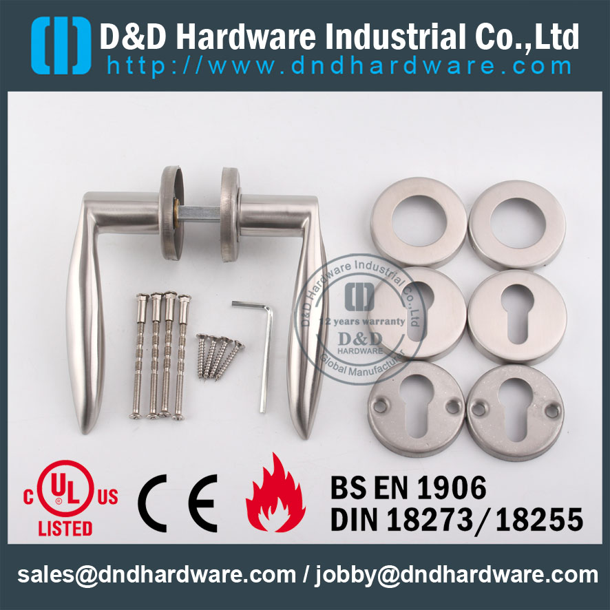 D&D Hardware-Europe Door fitting Solid lever handle DDSH026