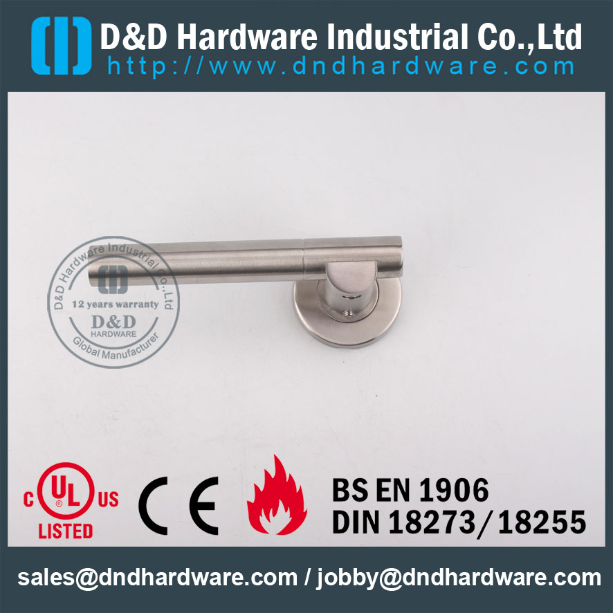 304 Grade Antirust Designer Lever Handle on Rose for Internal Door -DDSH018