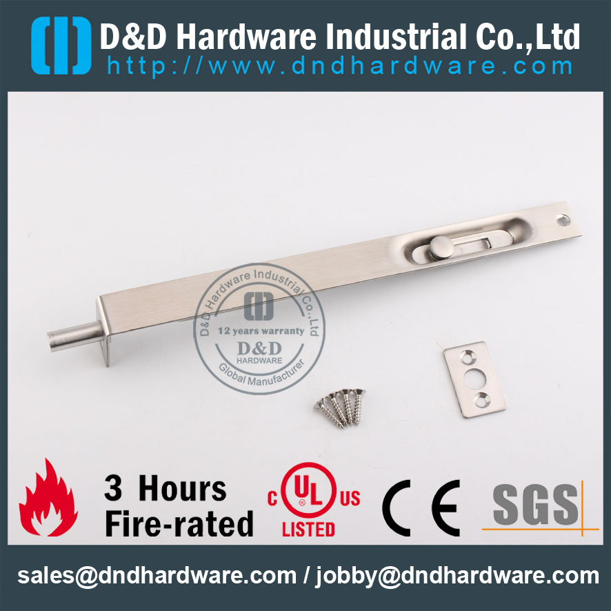 D&D Hardware-CE standard Stainless steel Flush Bolt DDDB005