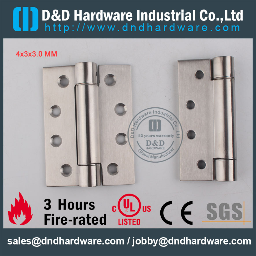 D&D Hardware-Fire Rated Door Single Action Spring Hinge DDSS033