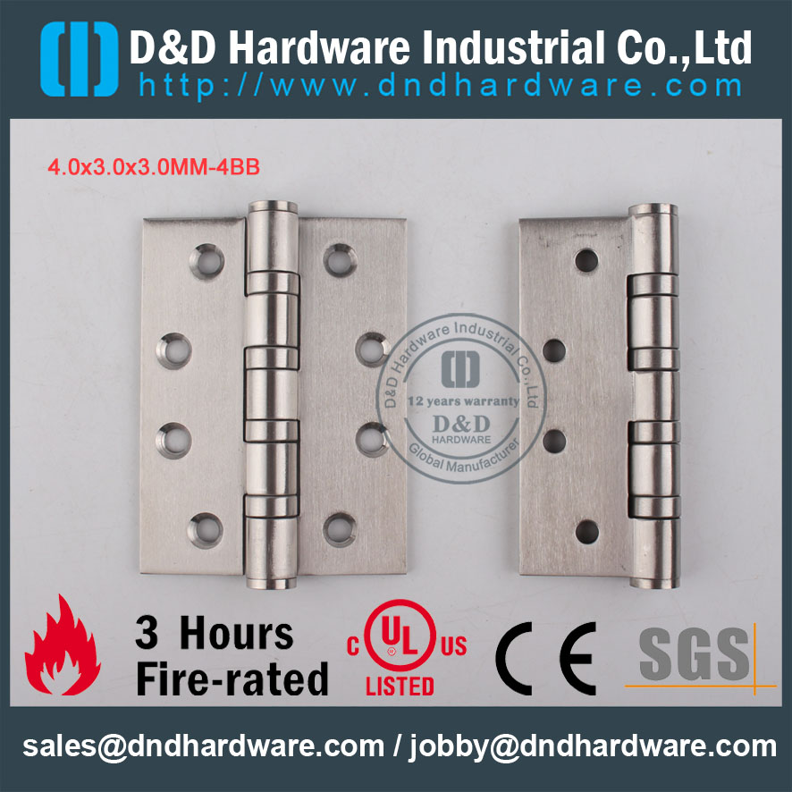 D&D Hardware-Door Ironmongery 4 Ball Bearing Door Hinge DDSS002