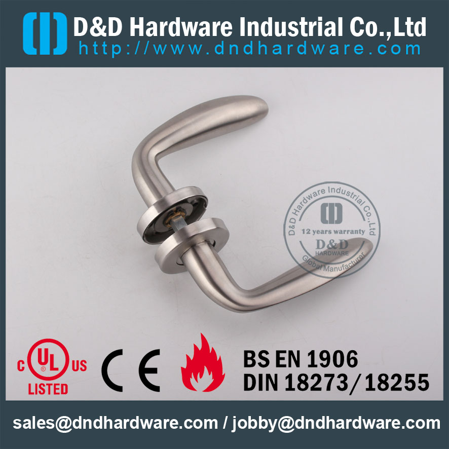 D&D Hardware-EN1906 SS304 Solid Door handle DDSH019