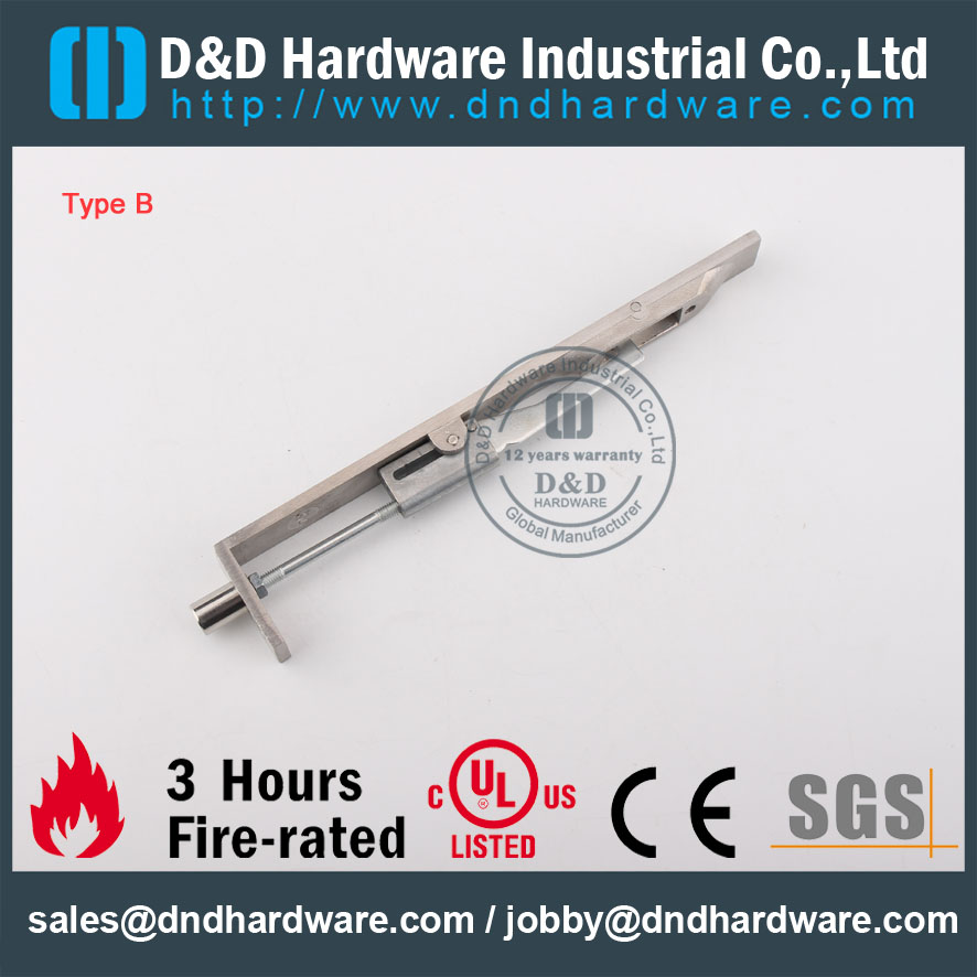 D&D Hardware-CE Standard SS304 Door Bolt DDDB001