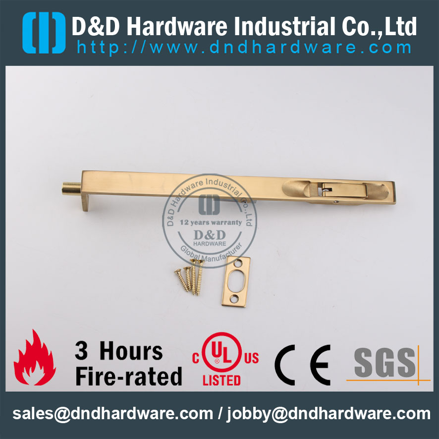 D&D Hardware-Europe Decorative Design SS304 Door Bolt DDDB004