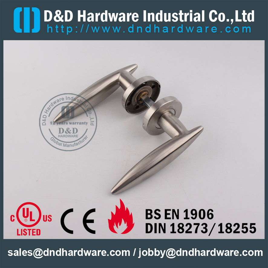 D&D Hardware-Fire Rated Door solid lever handle DDSH021