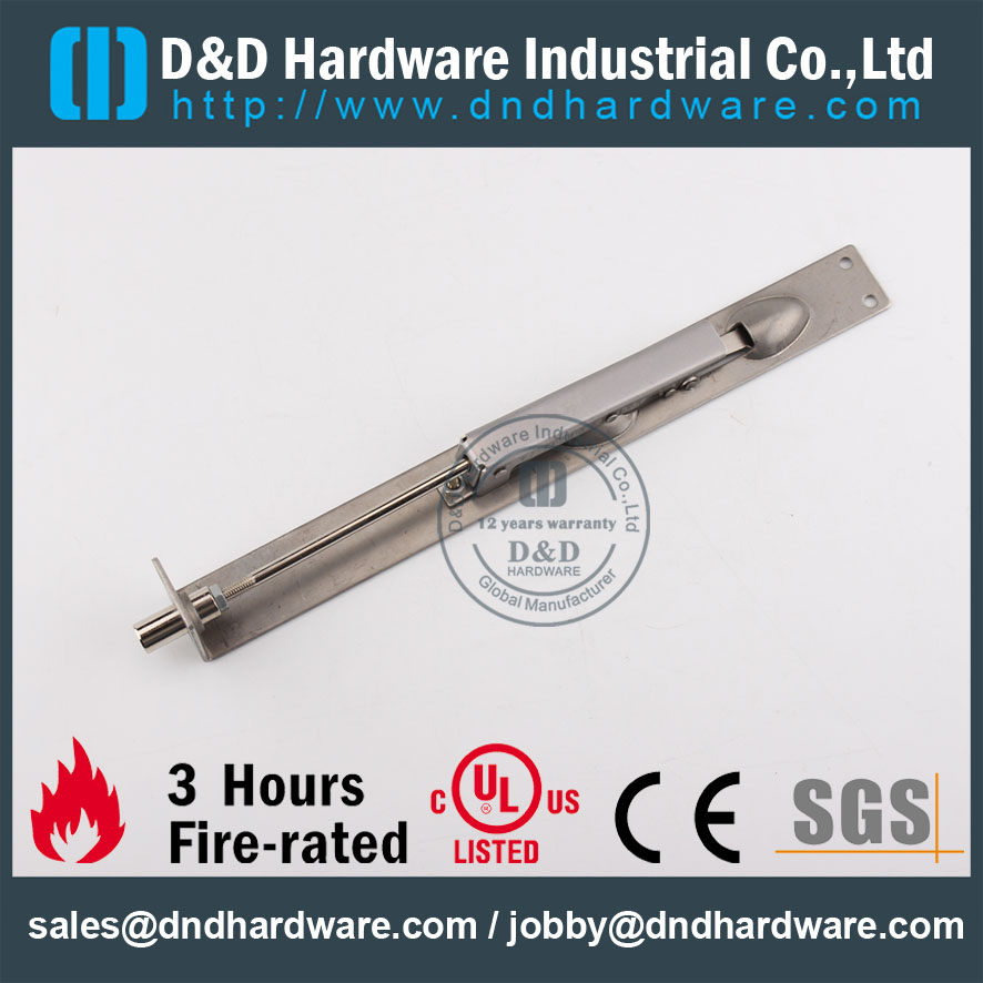 D&D Hardware-Wooden Door Stainless steel Flush Bolt DDDB006