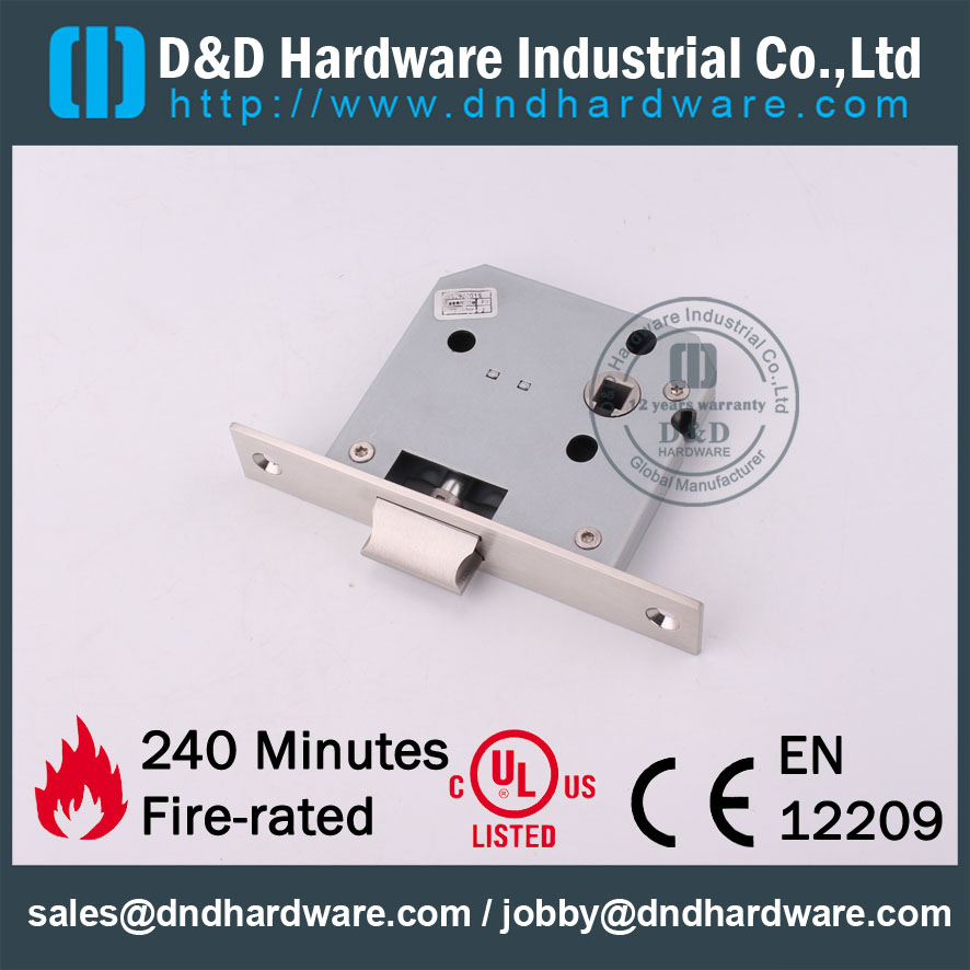 D&D Hardware-Europe Market Hollow Metal Doors SS304 Lock Body DDML028