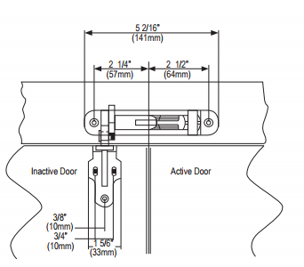 Step 2-Installation of door coordinator from D&D Hardware